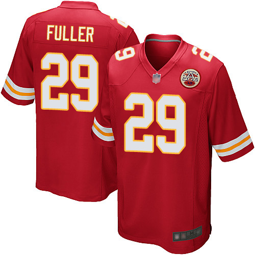 Men Kansas City Chiefs 29 Fuller Kendall Game Red Team Color Football Nike NFL Jersey